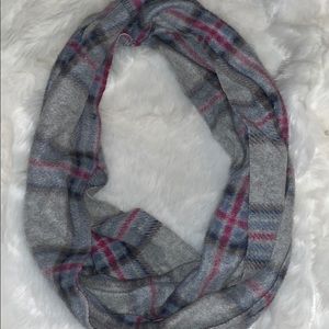 Plaid infinity scarf